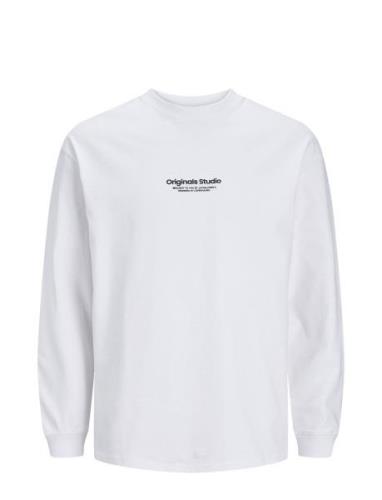 Jorvesterbro Tee Ls Crew Neck Noos White Jack & J S