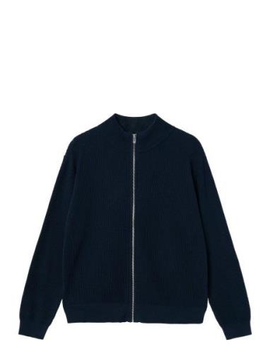 Nlmnilask Ls Knit Cardigan Navy LMTD