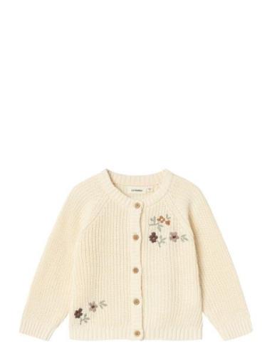 Nmfemlen Emb Ls Knit Card Lil Cream Lil'Atelier