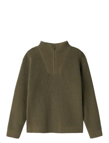 Nkmnesolle Ls Knit Noos Khaki Name It