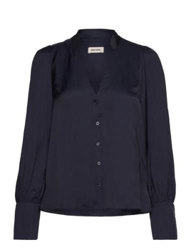 Tinous Satin Navy Zadig & Voltaire