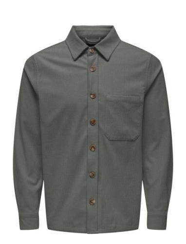 Onstile Corduroy 0111 Shirt Grey ONLY & SONS