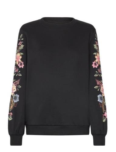 Olmconny Life L/S O-Neck Swt Black Only Maternity