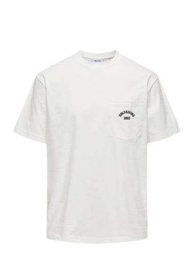 Onsarchie Life Rlx Ss Tee White ONLY & SONS