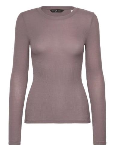 Beauty Layers Top Lsl Crew Neck Grey Triumph