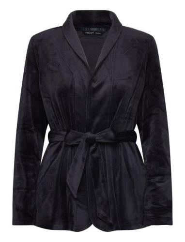 Sensual Velour Robe Top Black Triumph