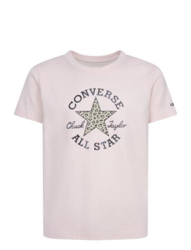 Converse Dissected Chuck Patch Graphic Tee Pink Converse