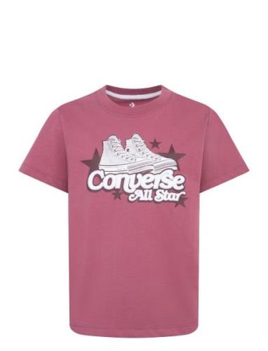 Converse Retro Sneaker Graphic Tee Pink Converse