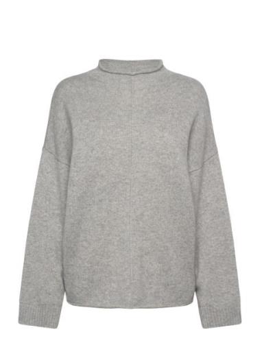 Over D Half Turtleneck Grey Davida Cashmere