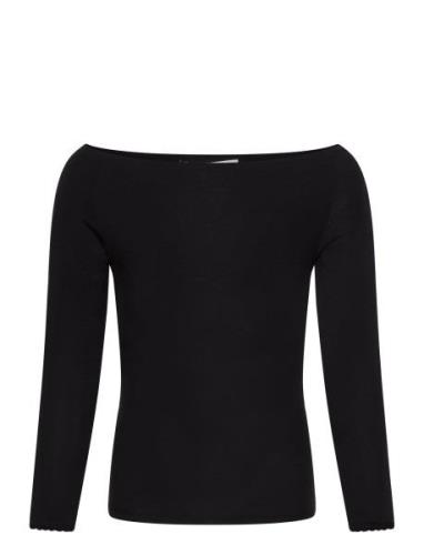 Viscose Long Sleeve Off Shoulder To Black Rosemunde Kids