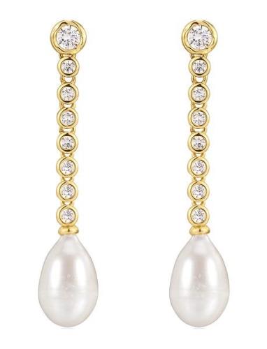 Pearl Drop Studs- Gold Gold LUV AJ