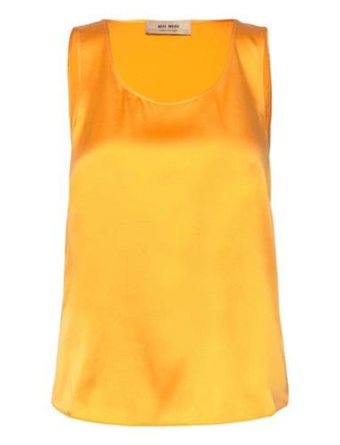 Mmastrid Silk Tank Top Orange MOS MOSH