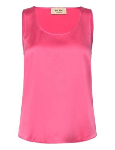 Mmastrid Silk Tank Top Pink MOS MOSH