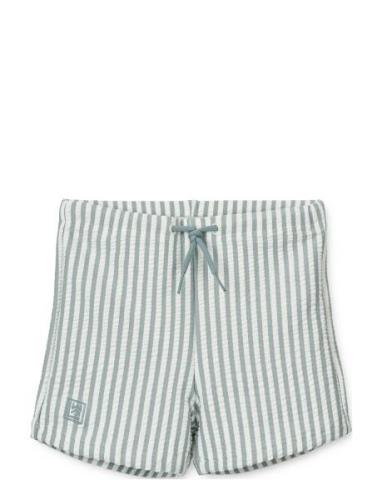 Otto Seersucker Swim Pants Blue Liewood