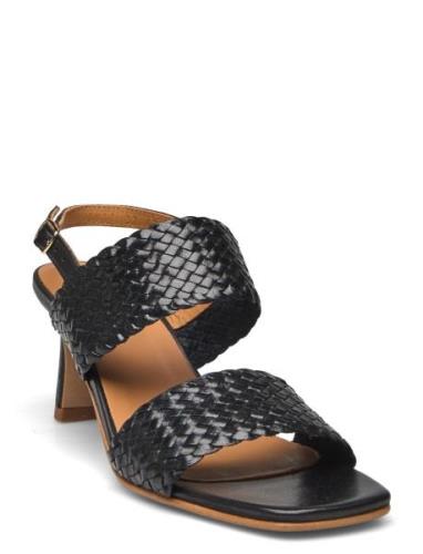 Sandals - Block Heels Black ANGULUS