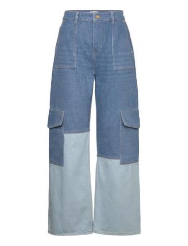 Overdyed Cutline Denim Blue Ganni