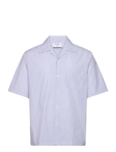 Striped Short Sleeve Shirt Blue Filippa K