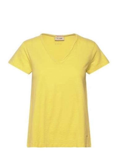 Mmtulli V-Ss Basic Tee Yellow MOS MOSH