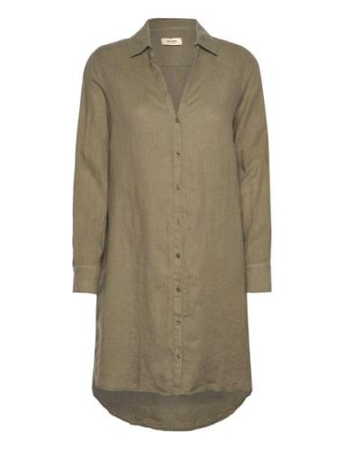 Mmrielle Linen Dress Khaki MOS MOSH