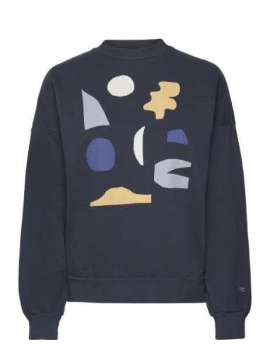 Summer Night Landscape Sweatshirt Blue Bobo Choses