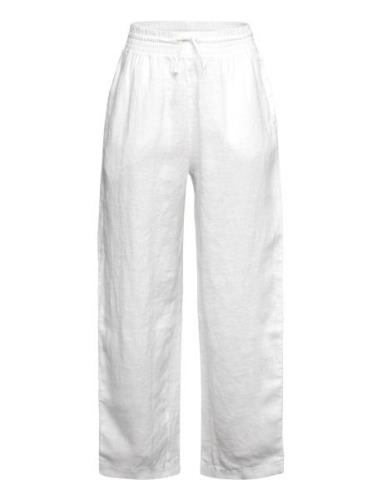 Relaxed Linen Pants White GANT