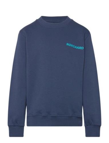 Organic Sweat Solo Sweatshirt Blue Mads Nørgaard