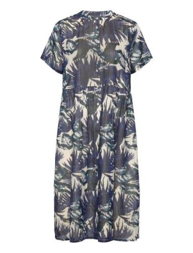 Aliyall Midi Dress Ss Blue Lollys Laundry