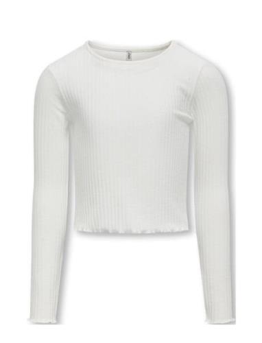 Kognella L/S O-Neck Top Jrs Noos White Kids Only