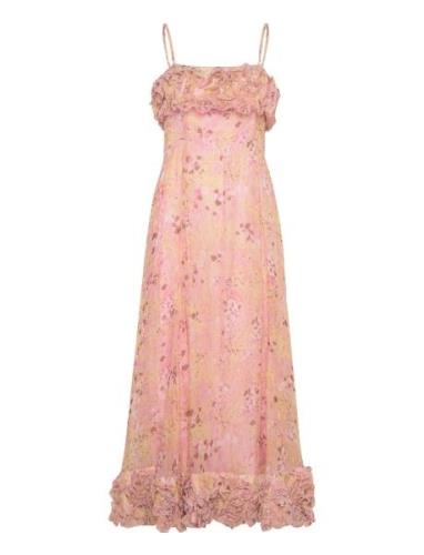 Organza Strap Dress Pink By Ti Mo