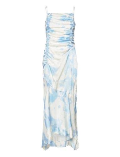 Printed Satin Blue Ganni