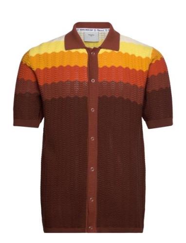 Gum Drop Knitted Shirt Brown Percival