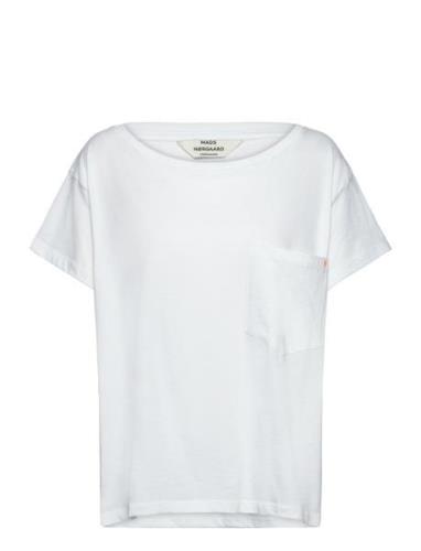 Organic Jersey Torva Tee White Mads Nørgaard