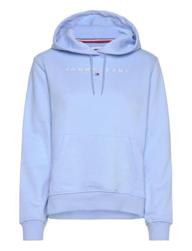 Tjw Reg Linear Hoodie Blue Tommy Jeans