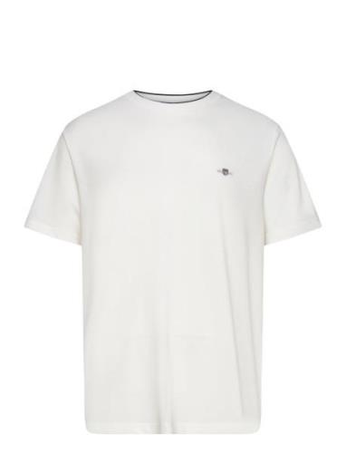 Pique Ss T-Shirt White GANT