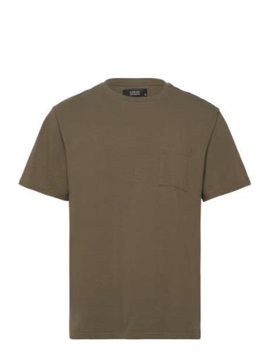 Clean Formal Stretch T-Shirt Khaki Clean Cut Copenhagen