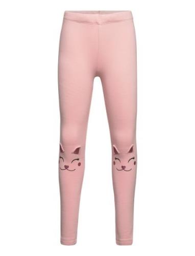 Leggings Cat On Knees Pink Lindex