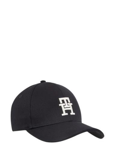 Th Imd Cotton 6 Panel Cap Black Tommy Hilfiger