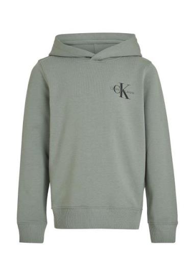 Small Monogram Hoodie Green Calvin Klein