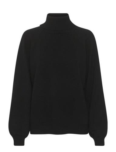 Manzigz Wool Rollneck Black Gestuz