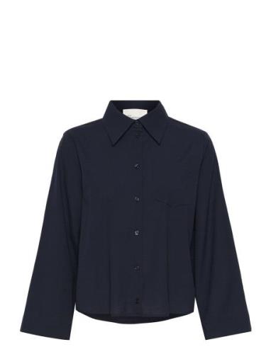 Zeniamw Skye Shirt Navy My Essential Wardrobe