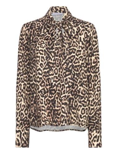 Shirt In Leo Print Brown Coster Copenhagen