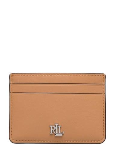 Leather Card Case Beige Lauren Ralph Lauren