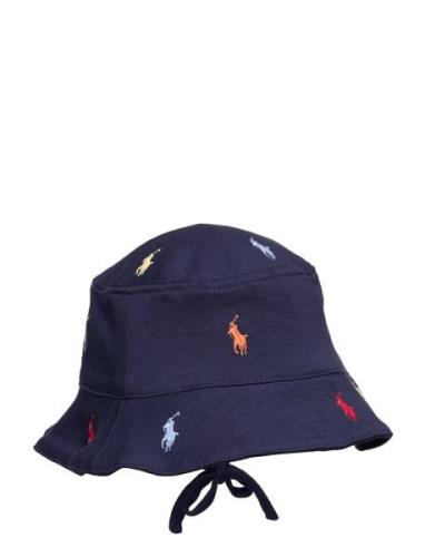 Polo Pony Cotton Interlock Hat Blue Ralph Lauren Baby