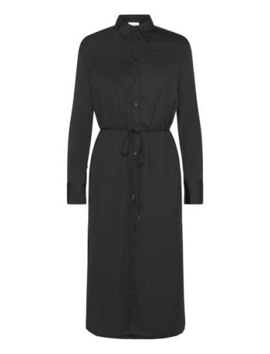 Recycled Cdc Midi Shirt Dress Black Calvin Klein