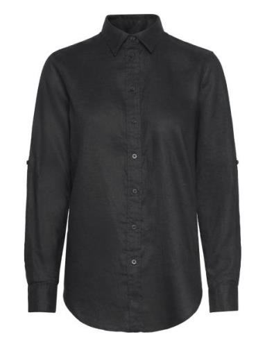 Linen Shirt Black Lauren Ralph Lauren