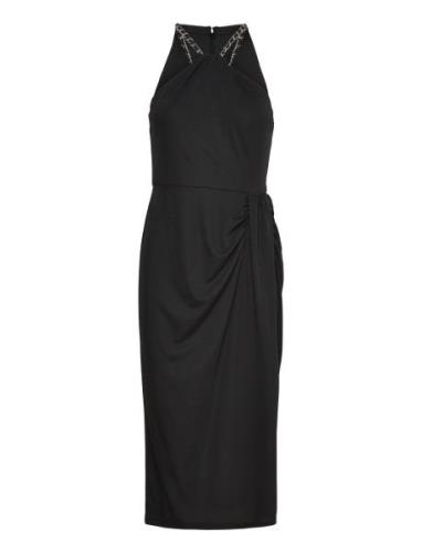 Stretch Jersey Halter Dress Black Lauren Ralph Lauren