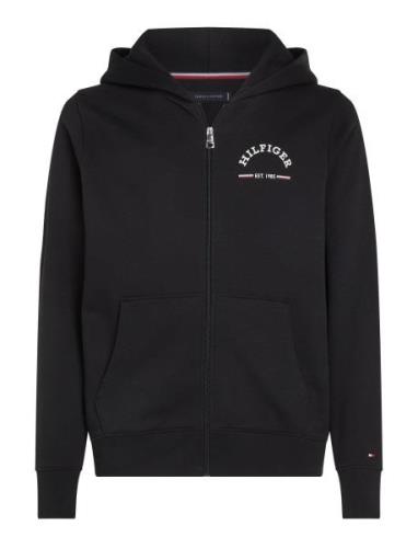 Roundall Hooded Zip Through Black Tommy Hilfiger