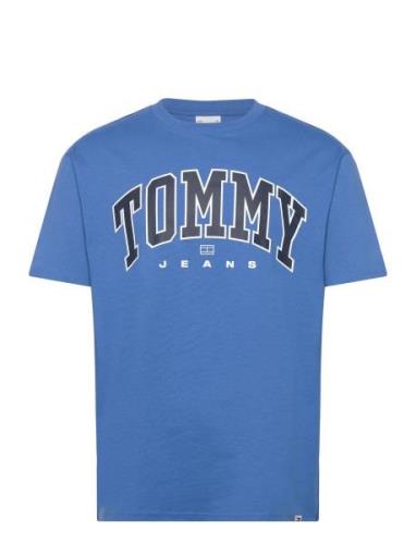 Tjm Reg Arch Varsity Tee Ext Blue Tommy Jeans