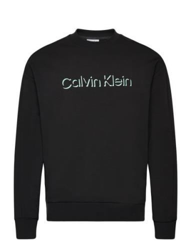 Shadow Embossed Logo Sweatshirt Black Calvin Klein