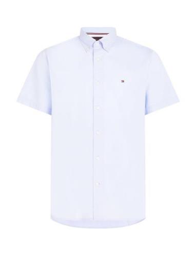 Flex Poplin Rf Shirt S/S Blue Tommy Hilfiger